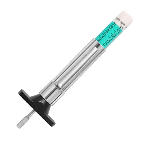 Image of DOETYD Tyre Tread Depth Gauge UK Portable Vehicle Measuring Tool Color Coded Tyre Depth Measurement Tool, 25MM/32nds
