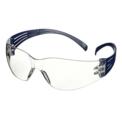 Image of 3M SecureFit 100 Safety Glasses, Blue frame, Anti-Scratch, Clear lens, SF101AS-BLU-EU