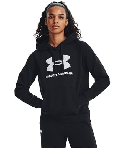 Image of Under Armour Women's UA Rival Fleece Big Logo HDY Shirt Black