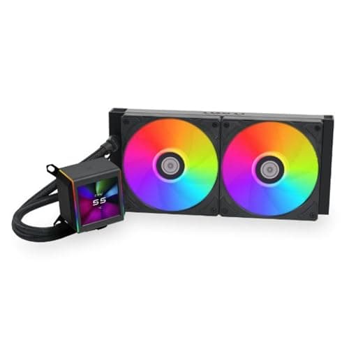 Image of Lian-Li Galahad II LCD CPU Liquid Cooler - Black, 280mm, ARGB Fan