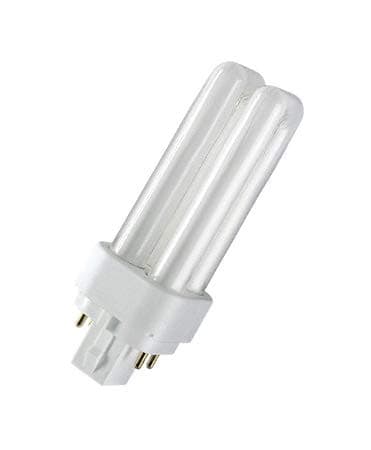 Image of Osram Dulux D/E 4-pin energy-saving bulb, 18 W / 840 G24Q-2 (4-pin), cool white, 4000 K, 146 mm, pack of 10