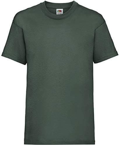 Image of Fruit of the Loom Childrens/Kids Original Short Sleeve T-Shirt (5-6 Years) (Bottle Green)