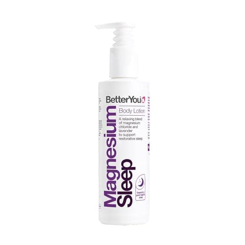 Image of BetterYou Magnesium Sleep Mineral Lotion - Relaxes Tired Bodies and Soothes Senses Before Rest - Absorbs Rapidly into Skin - Made with Essential Oils of Lavender and Chamomile - 6.08 oz