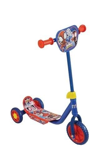 Image of Spidey & His Amazing Friends 3 Wheel Kids Scooter | Officially Licensed for Ages 3 & Up | Adjustable Handlebar for Girls Boys | Childrens Spiderman Tri