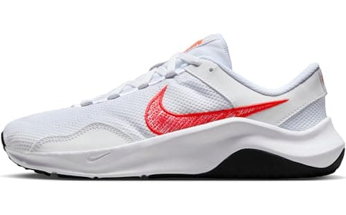 Image of Nike Women's Legend Essential 3 Trainers, White Bright Crimson Black Barely Grape, 6.5 UK