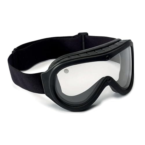 Image of Bolle Chronosoft III BSSI Goggles - Black Frame, Clear Double Lens - Ballistic Tactical Eye Protection (Vented Frame)