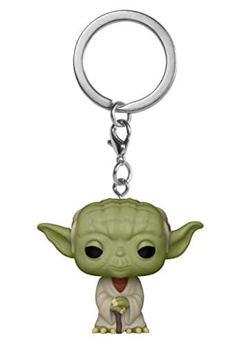Image of Funko Pop! Keychain: Star Wars - Yoda Novelty Keyring - Collectable Mini Figure - Stocking Filler - Gift Idea - Official Merchandise - Movies Fans - Backpack Decor