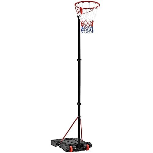 Image of Yaheeetech Portable Netball Hoop Height Adjustable 1.71-3.05m Free Standing Netball Post Full Size Suitable for Children Adults