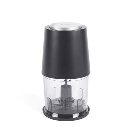Image of Salter Electric Food Chopper – 500ml Capacity, 260W, 2-in-1 Stainless Steel Blade & Emulsifying Whisk, Multipurpose Storage Lid, Anti-Slip Base, Ideal for Sauces, Dips & Dressings