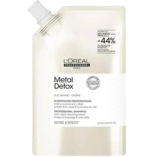 Image of L'Oréal Metal Detox Shampoo Refill for Colourful, Damaged and Lightened Hair, 1000 ml