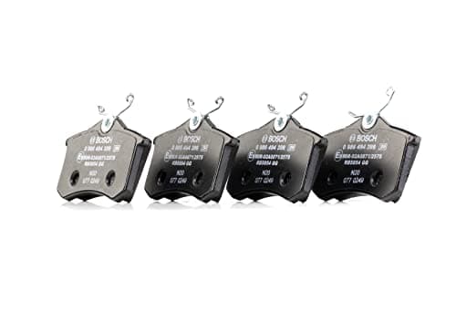 Image of Bosch BP1322 - Brake Pads Car Rear Axle - Bosch Quality - Reduced Noise and Dust - ECE-R90 Certified - Copper-Free - 1 Set of 4 Pads