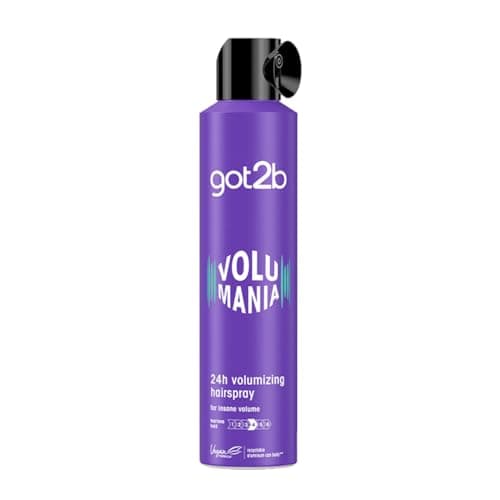 Image of got2b Volumania 24h Volumising Hairspray 300 ml, Hair Styling Spray, Insane Volume, Fearless Hold Hair Spray, Vegan Formula