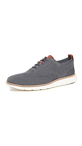 Image of Cole Haan Men's Original Grand Stitchlite Oxfords, Grey Grey Magnet Ivory, 9.5 UK