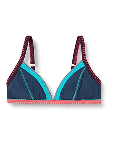 Image of Banana Moon Women's Taeko Teknicolo Bikini Top, Blue (Cobalt Sensitive X), 34B (Size: ML40)