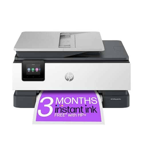 Image of HP OfficeJet Pro 8122e All-in-One Printer | Colour | Printer for Home | Print, Scan, Copy | Automatic document feeder| 3 Months of free Instant Ink | Up to 3 years Warranty