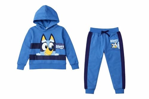 Image of Bluey, Boys Hooded Tracksuit, Navy Blue, Age 3-4 Years