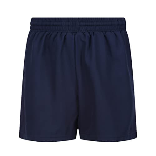 Image of Trutex AKOA Pulse School PE Shorts – Elastic Waist Standard Fit Sports Shorts for Boys and Girls, Unisex Multi-Sport School Uniform – Navy (5-6 Years)