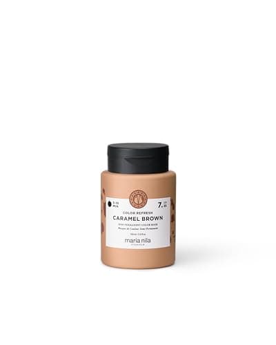 Image of Maria Nila Color Refresh, Caramel Brown 100 ml, Warm Copper-toned Caramel Brown Hair Mask, Semi-Permanent Pigments, 100% Vegan & Sulfate/Paraben free