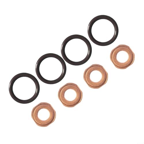 Image of CWOQOCW Gasket Set Injection Nozzle 8X Sealing Rings For Vauxhall Astra G/H/J Corsa C/D for MERIVA A/B Zafira B Z17DTL Z17DTH A17DTJ DRM018S 55578387