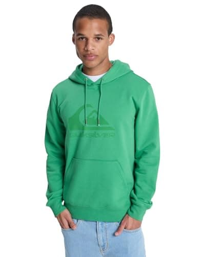 Image of Quiksilver Hoodie COMP LOGO HOODIE Mens Green
