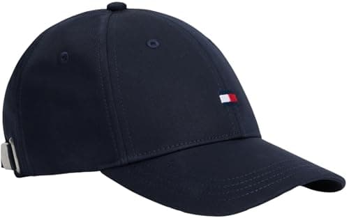 Image of Tommy Hilfiger Unisex Kids Small Flag Cap KA0KA00025 Headwear, Blue (Space Blue), S-M