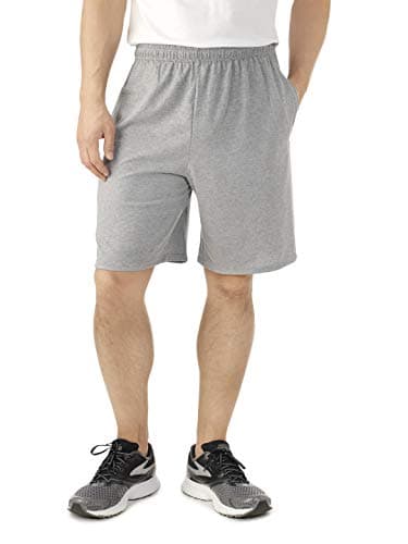 Image of Fruit of the Loom Men's Knit Short - All Colors (Medium (Waist 32"-34"), Heather Grey)