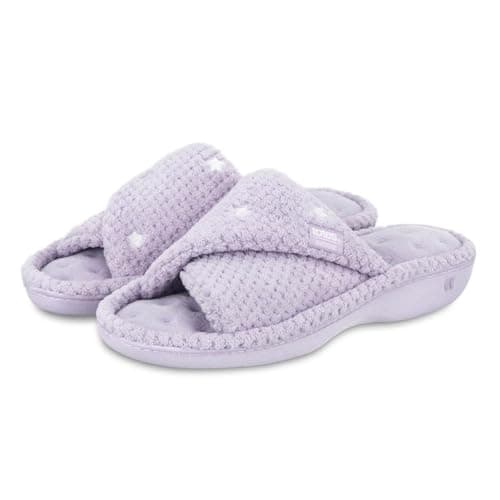 Image of Isotoner® Ladies Popcorn Turnover Open Toe Slipper (UK Size 4)