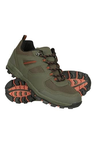 Image of Mountain Warehouse McLeod Mens Shoes - Lightweight Shoes, Durable Walking Shoes, Breathable Hiking Shoes, Mesh Lining Running Shoes - Spring Summer, Travelling Khaki Adult Shoe Size 12