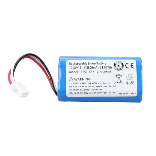 Image of MXJFYY 11.1V 2800mAh 31.08Wh Replacement Li-ion Battery Compatible with Ecovacs D36A, D36B, D36C, D36E, DA60, DA611, DB35, For Deebot Slim 1, Deebot Slim 2, Deebot Slim 10 Vacuum Cleaner Robot