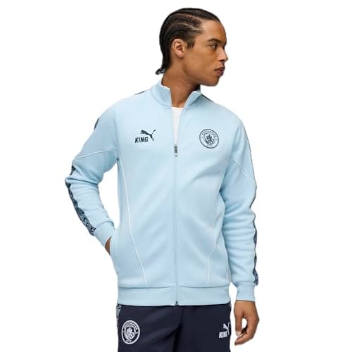 Image of PUMA Manchester City Mens Pre-Match King Anthem Jacket - Blue - Large