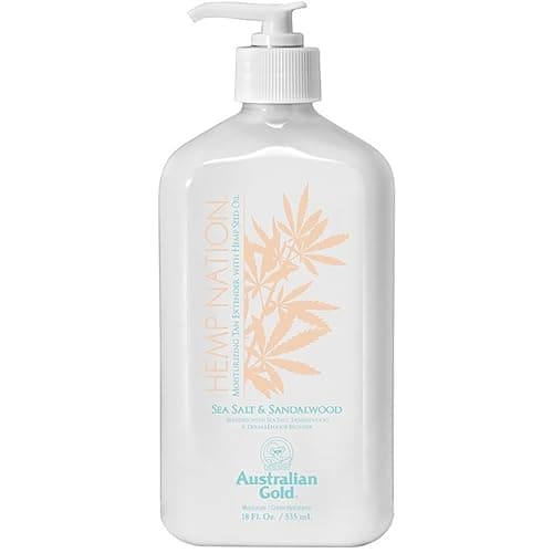 Image of Australian Gold - Hemp Nation Sea Salt & Sandalwood Tan Extender Body Lotion 535 ml Black