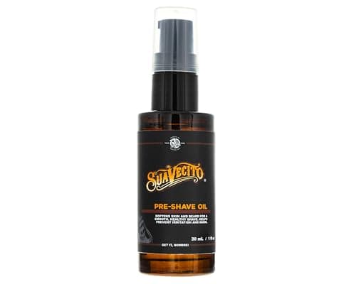 Image of Suavecito Shave Oil, Pre-Shave Oil Softens Skin and Beard for a Smooth Shave, Helps to Reduce Razor Irritation and Razor Burn, Lightweight Non-Greasy Formula Ideal for Sensitive Skin 30ml