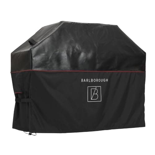 Image of Barlborough Premium BBQ Cover | Heavy Duty Waterpoof Barbeque Gas Charcoal Grill Cover | Windproof, Ultra Stong Rip Proof Material| Fits Webber, Outback and more | 130L x 65D x 112H cm Medium