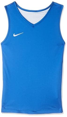 Image of NIKE Unisex Kid's Team Basketball Reversible Jersey 20 Undershirt, Royal Blue, M