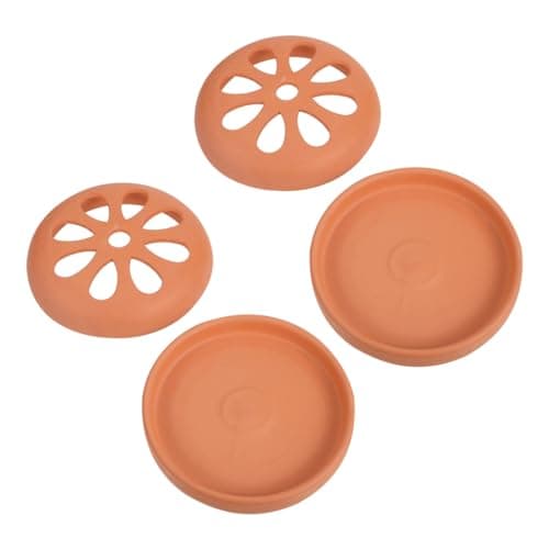 Image of Holder Round Terracotta Incense Holder Fireproof Incense Burner Box Incense Cone Burner Ashtray for Home Outdoor Patio Living Room