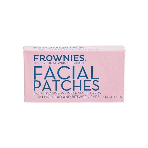 Image of Frownies Anti-Wrinkle Patches for Forehead & Between Eyes. 144 Original Facial Wrinkle Smoothers. Prevent Wrinkles, Reverse signs of ageing Naturally