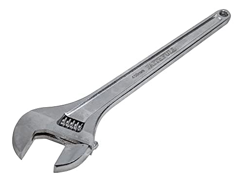 Image of Faithfull FAIAS450MC Chrome Adjustable Wrench Spanner 450mm (18in) Capacity 55mm