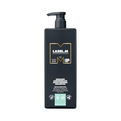 Image of LABEL.M Organic Lemongrass Moisturising Shampoo 1000ml – With Recyclable Pump