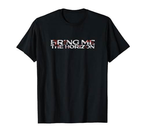 Image of Bring Me The Horizon Bloody Spell-Out Logo T-Shirt, Men, Black, 3X-Large
