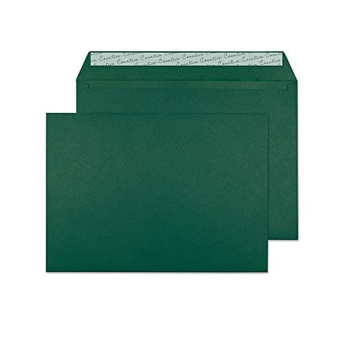 Image of Blake Creative Colour C4 229 x 324 mm 120 gsm Peel & Seal Wallet Envelopes (63421) British Racing Green - Pack of 10