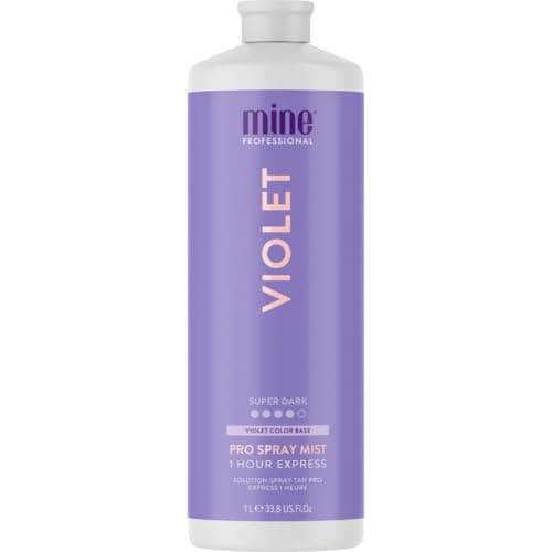 Image of MineTan Professional Spray Tan Solution | Violet - Rapid Express Fake Tanning Liquid, Fast Drying, Rich, Dark Brown Glow, Best Sunless Tanner, No Orange Tones, Salon Fomula, 33.8 Fl Oz