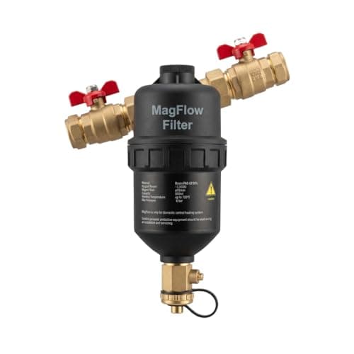 Image of MagFlow Magnetic Boiler Filter, Central Heating Sludge Remover & System Protector, Improves Radiator Heat, Saves Energy, 22/28mm, Inline Filter for Gas, Oil, Heat Pump, Irish-made, 12,000 Gauss, 6 Bar