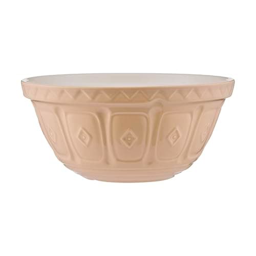 Image of Mason Cash Cane Mixing Bowl Size 9 | Iconic 32cm Earthenware Bowl | 5 Litre Capacity | Dishwasher Safe | Classic British Design