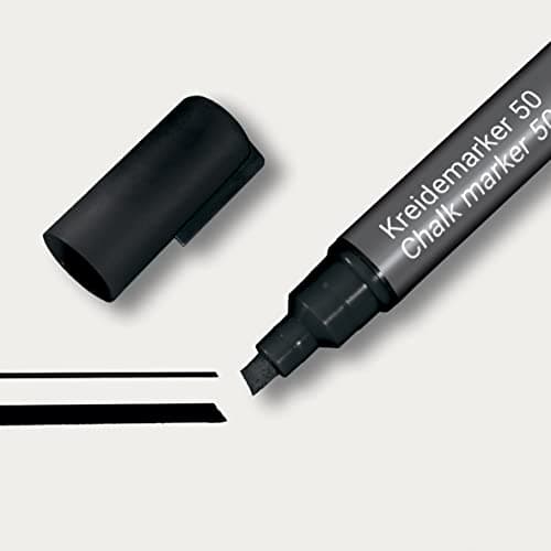 Image of SIGEL BA180 Chalk Marker 50, chisel tip 1-5 mm, Black