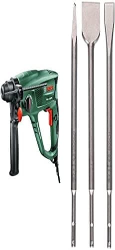 Image of Bosch PBH 2100 RE Rotary Hammer Drill with Three Piece SDS Plus Drill Bit Set
