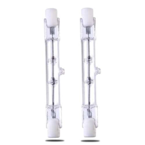 Image of MARRTHH Halogen Light Bulbs R7s j78mm 200W Super Bright, 3100 Lumen, 2700K Warm White. Linear for Flood Light Security Pack of 2