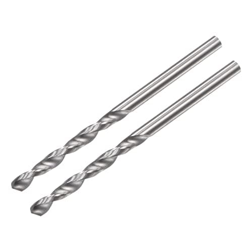Image of sourcing map Solid Carbide Drill Bits, 2.1mm C2/K20 Tungsten Carbide Jobber Drill Bits Straight Shank Drilling Tool for Stainless Steel Aluminum Iron Metal Plastic 2pcs