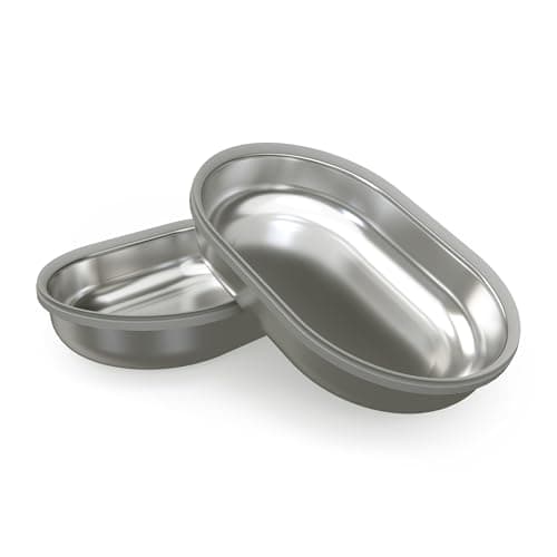 Image of Sure Petcare SureFeed Stainless Steel Bowl Set, Compatiable with Sure Petcare Microchip Pet Feeder, Microchip Pet Feeder Connect and Sealed Pet Bowl, Metal, Pet Food Bowl, Pack of 2