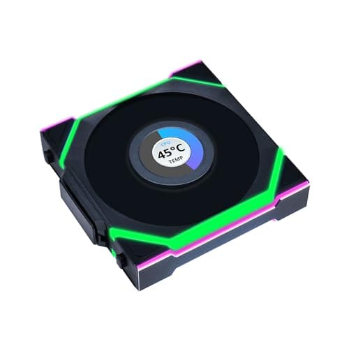 Image of Lian Li UNI FAN SL Wireless LCD PC Fan 120mm RGB – Gaming PC Fan Black | PWM Fan - 40 ARGB LEDs - up to 1,900 RPM - Slot-in System - High Airflow - Low Vibration - Quiet