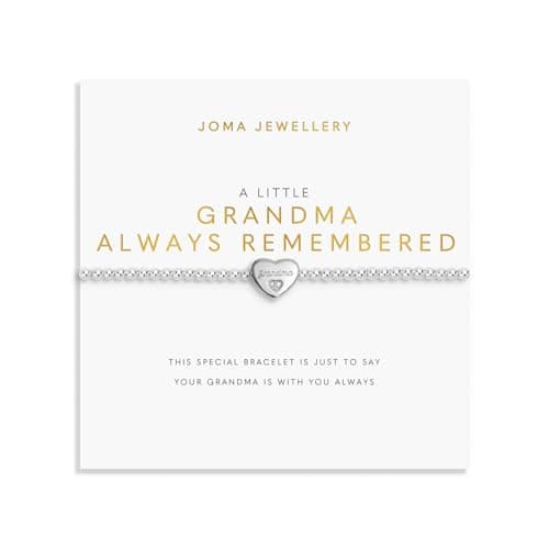 Image of Joma Jewellery REMEMBRANCE A LITTLE GRANDMA Silver Plated Bracelet 17.5cm stretch